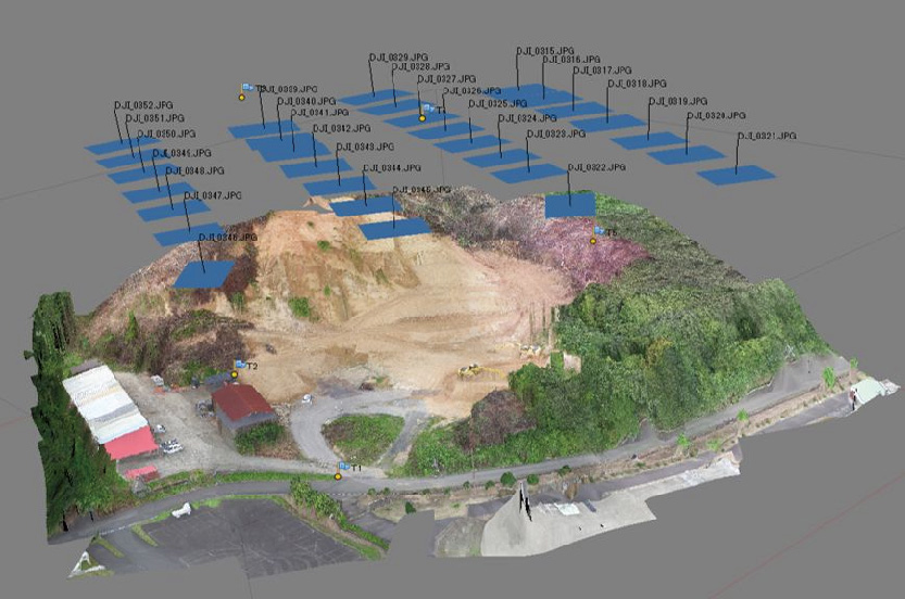 空からのデータ、3D解析のイメージ2