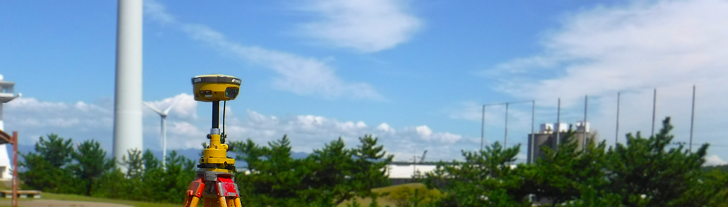 陸の測量背景